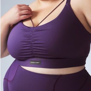 Savage X Fenty Curve Alert Medium-Impact Sports Bra - Punk Purple